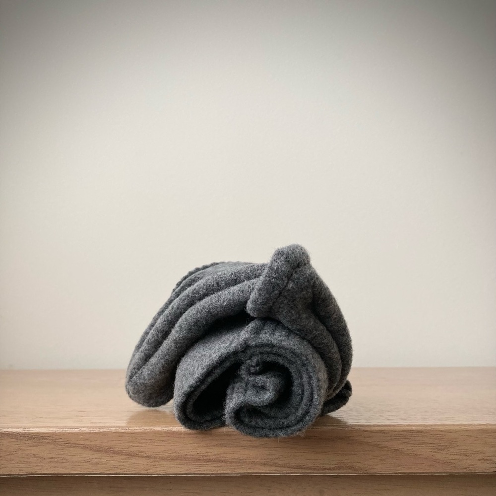 joodito origami crown wool sweater hat bucket beanie cloche docker cap dark gray - Picture 9 of 10